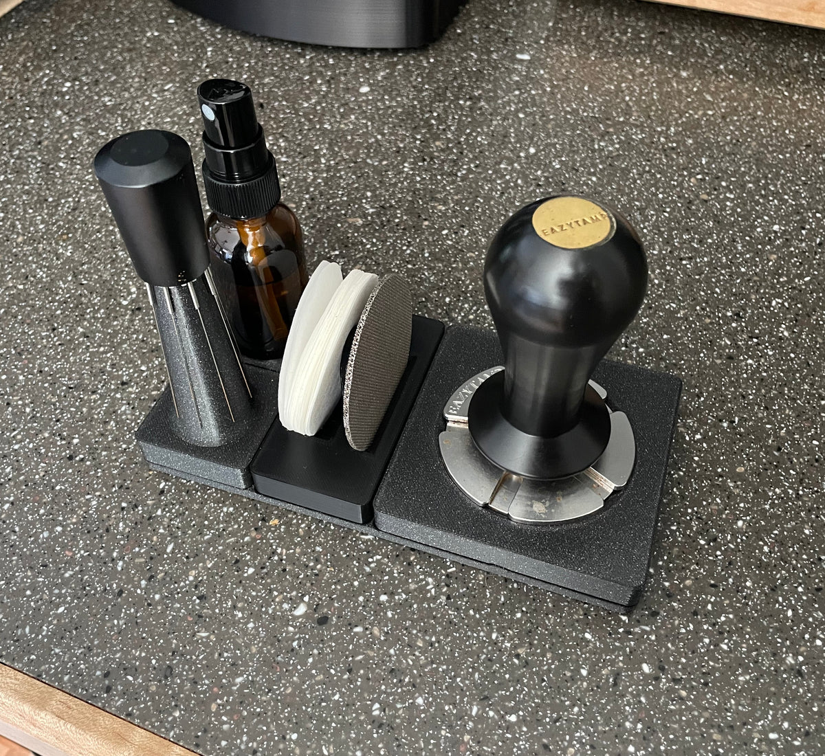 Organiseur Gridfinity pour accessoires à espresso du coin café