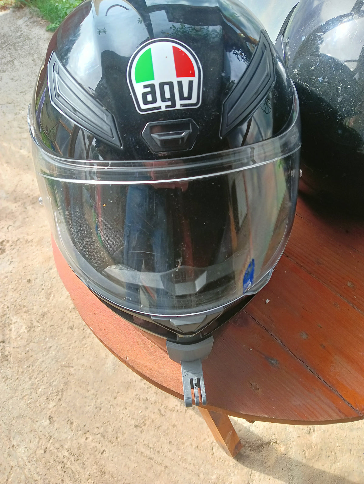 Support menton pour caméra d'action sur AGV K1 / K1 S