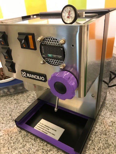 Amélioration du bouton vapeur de la Rancilio Silvia – revêtement ergonomique