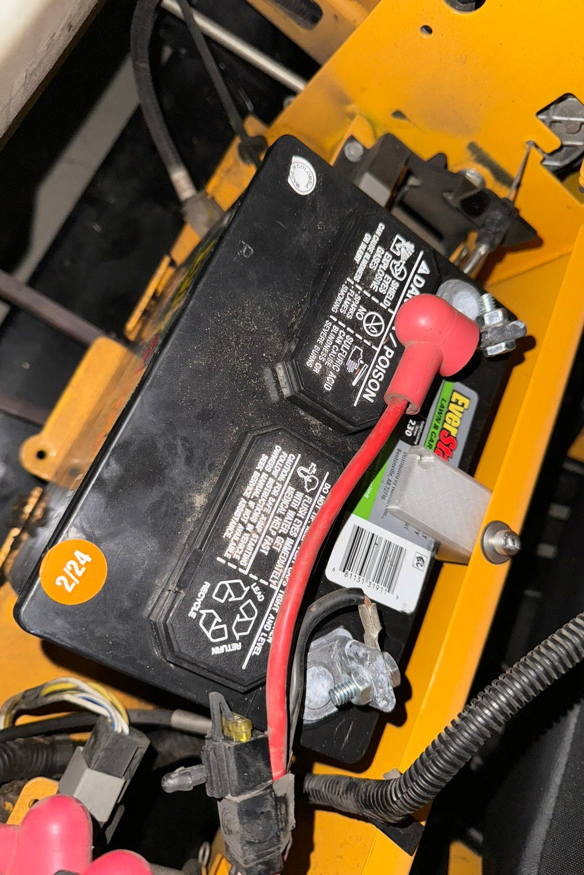 Support de batterie à came pour Cub Cadet ZT1 ZT2 – pièce de rechange