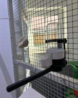 Support de bain d'oiseaux pour fil espacé de 61 mm
