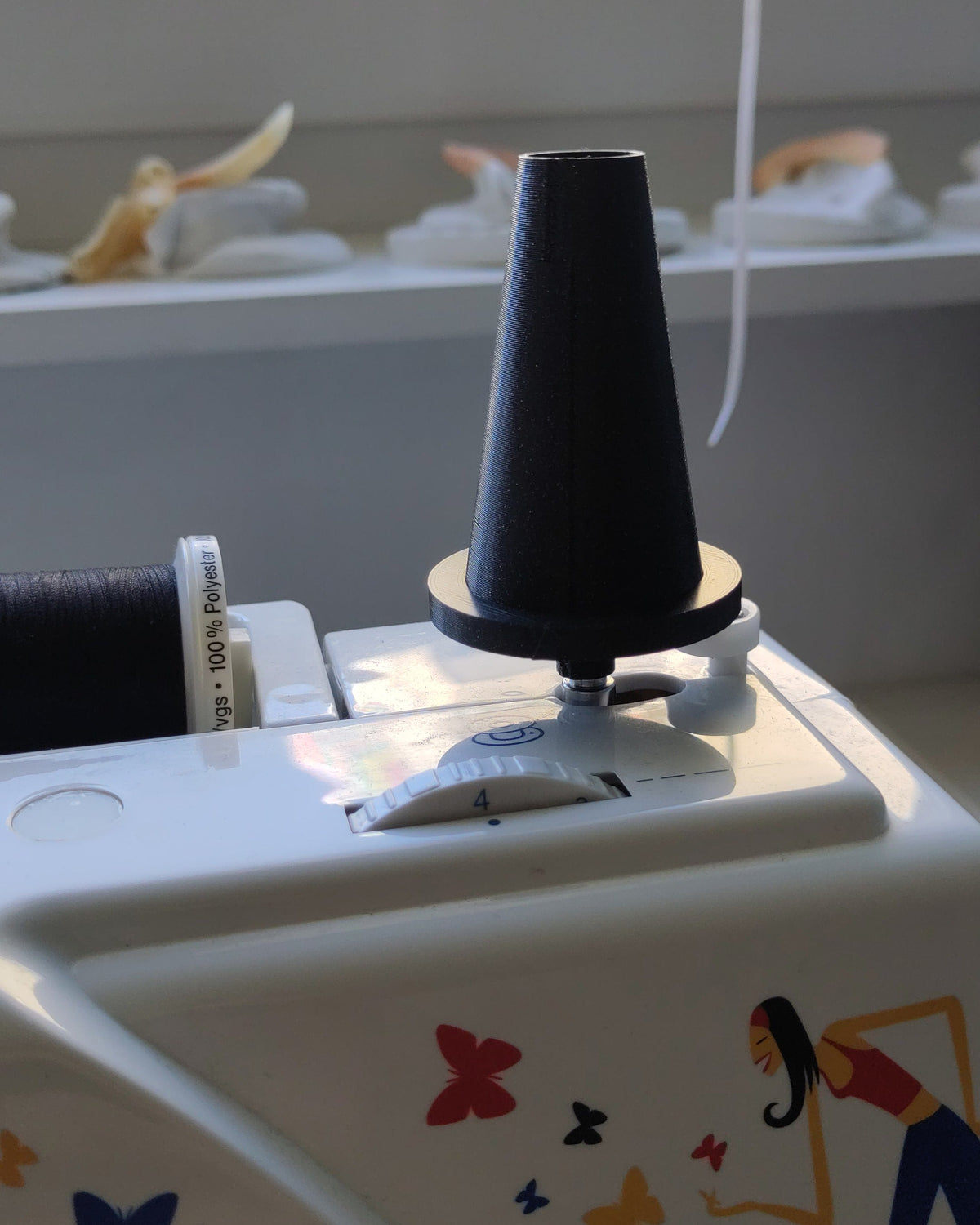Porte-bobine paramétrique pour machines à coudre Singer