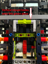 Support mural vertical pour LEGO Peugeot 9X8 42156