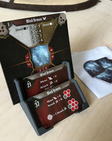 Support pour pioche d'attaques de monstres et cartes d'état Gloomhaven