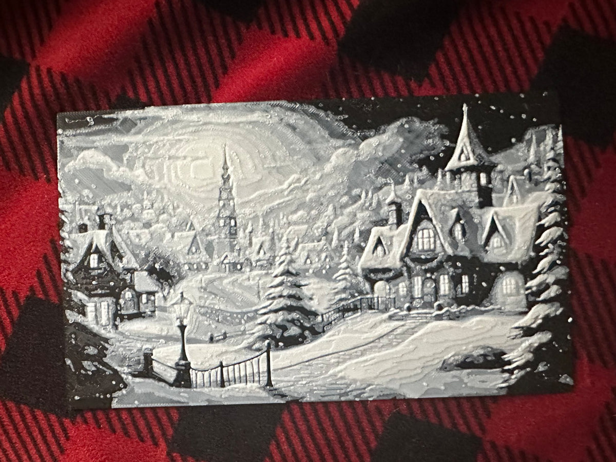 Tableau de Noël avec village de Noël – 200 x 119 mm