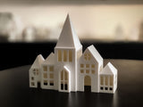 Maison de Noël pour bougie LED – mini maison d'hiver et de Noël