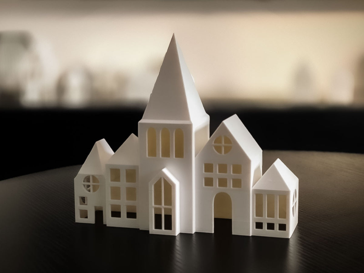 Maison de Noël pour bougie LED – mini maison d'hiver et de Noël