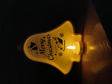Cloche de Noël ajourée avec bougie LED