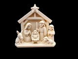 Crèche avec Marie, Joseph et l'Enfant Jésus