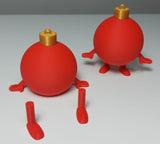 Figurine boule de Noël avec jambes et pieds