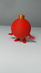 Figurine boule de Noël avec jambes et pieds