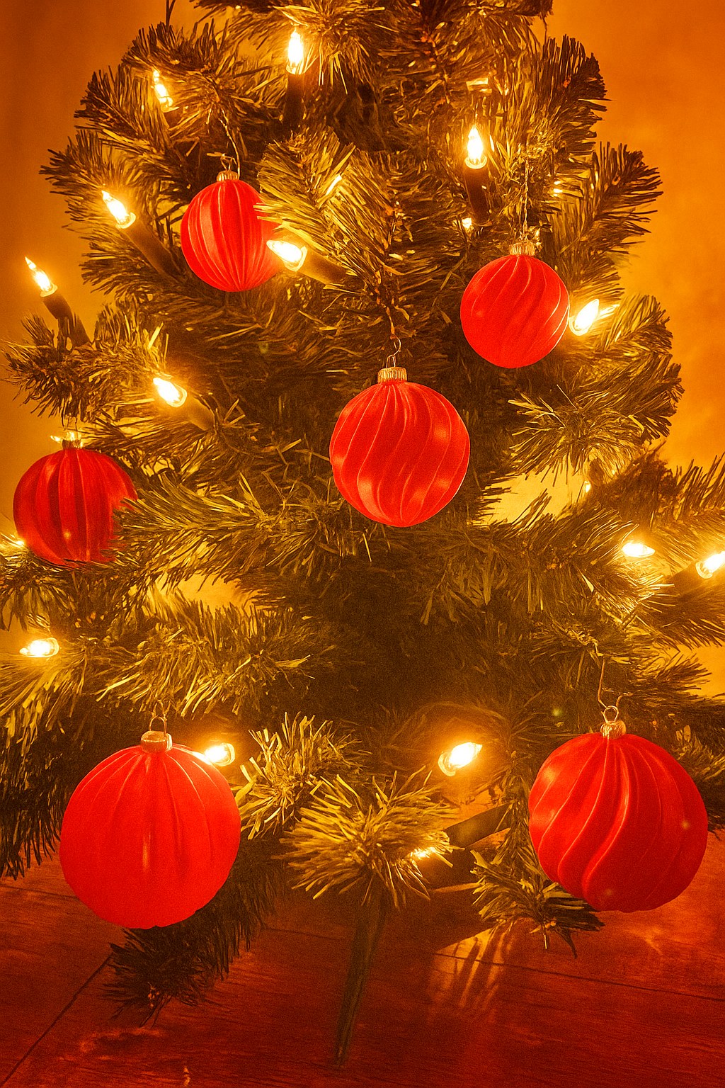 Boule de Noël en spirale de 50, 60 ou 70 mm