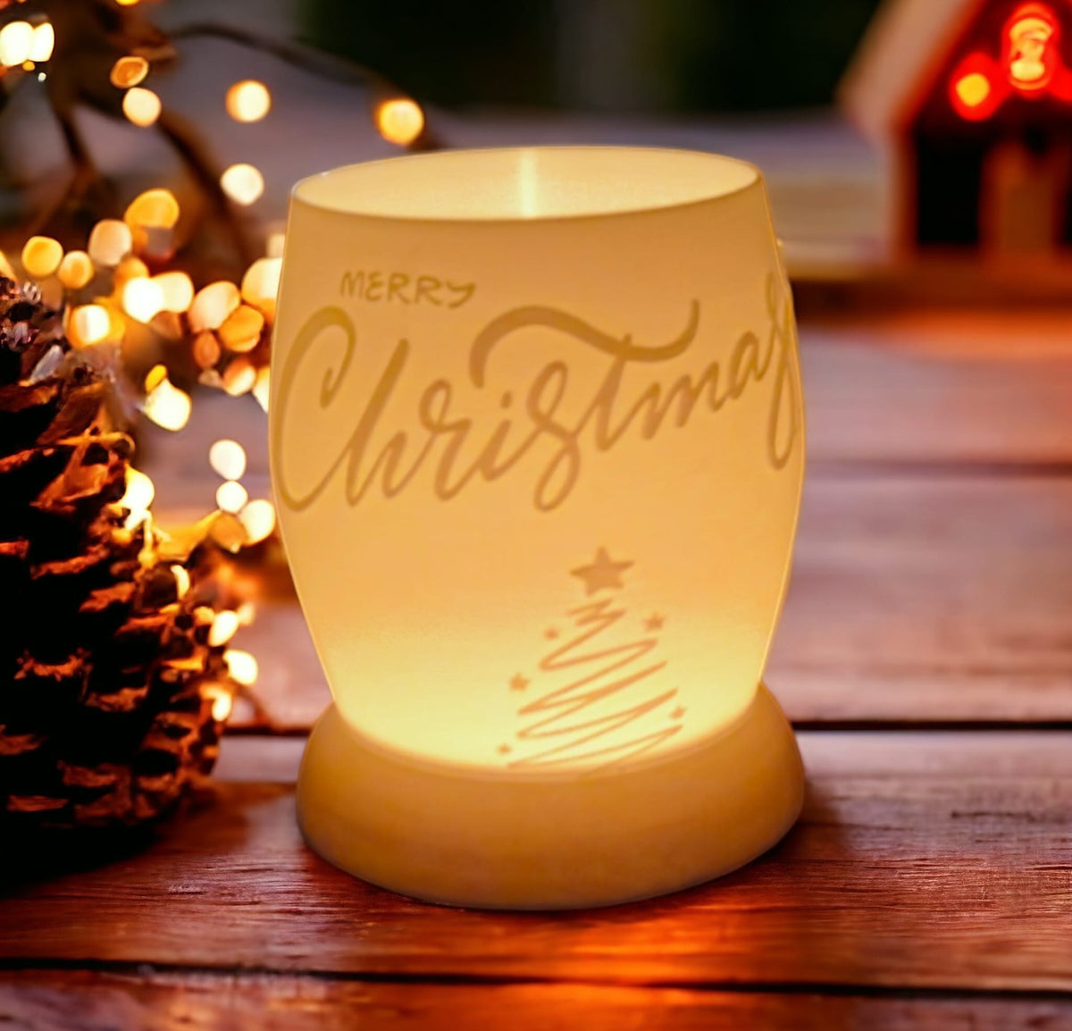 Lampe de Noël pour bougie LED, 137 mm de haut