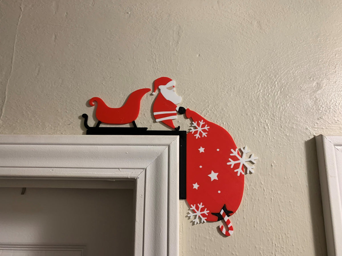 Figurine de Père Noël pour encadrement de porte