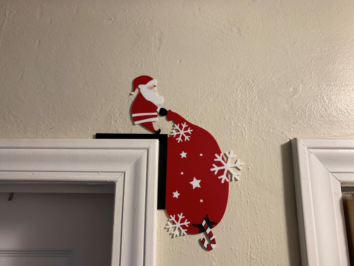 Figurine de Père Noël pour encadrement de porte