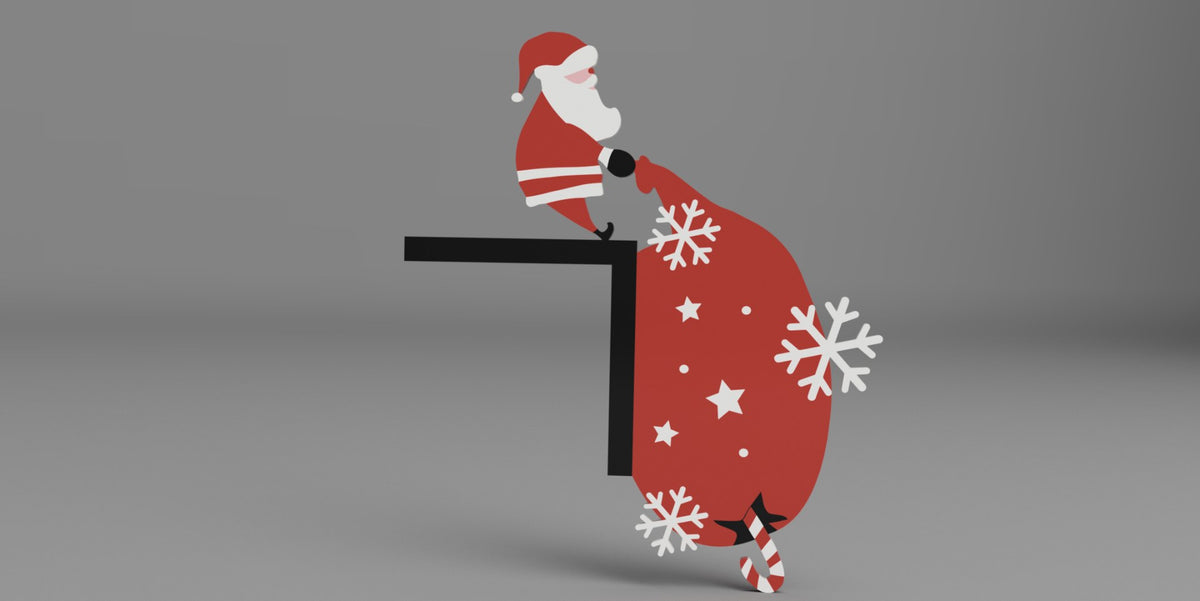 Figurine de Père Noël pour encadrement de porte