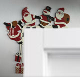 Père Noël en décoration d'angle de porte