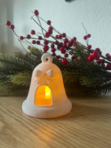 Cloche de Noël pour bougie LED – décoration d'hiver
