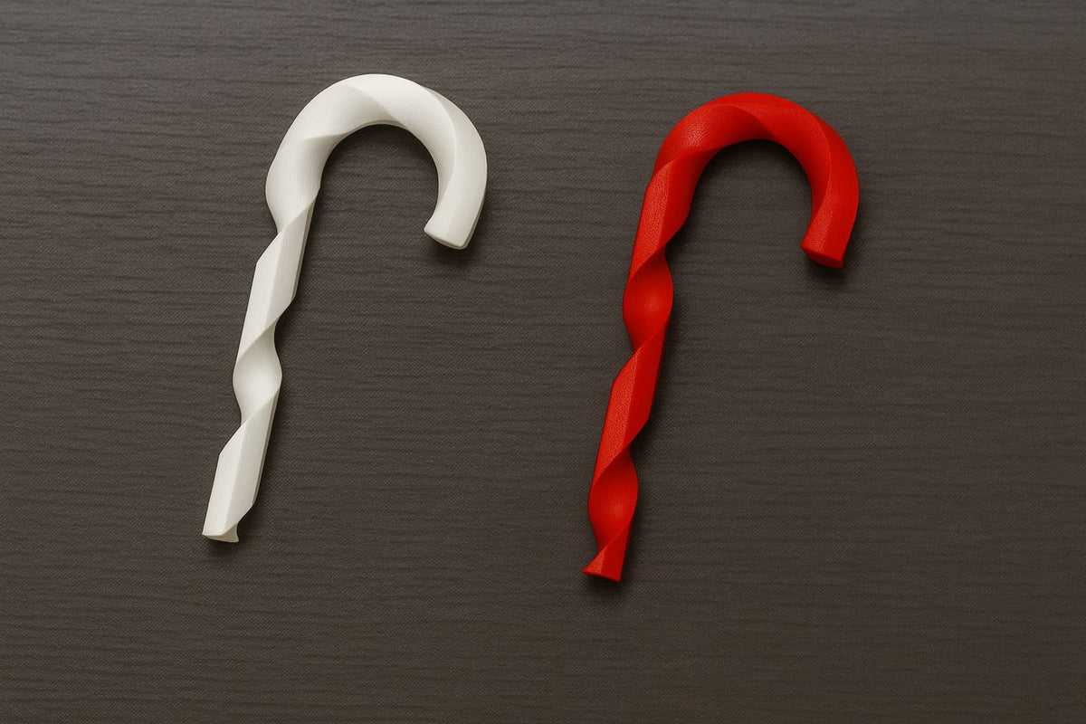 Sucre d'orge rayé en décoration de Noël