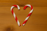 Sucre d'orge rayé en décoration de Noël