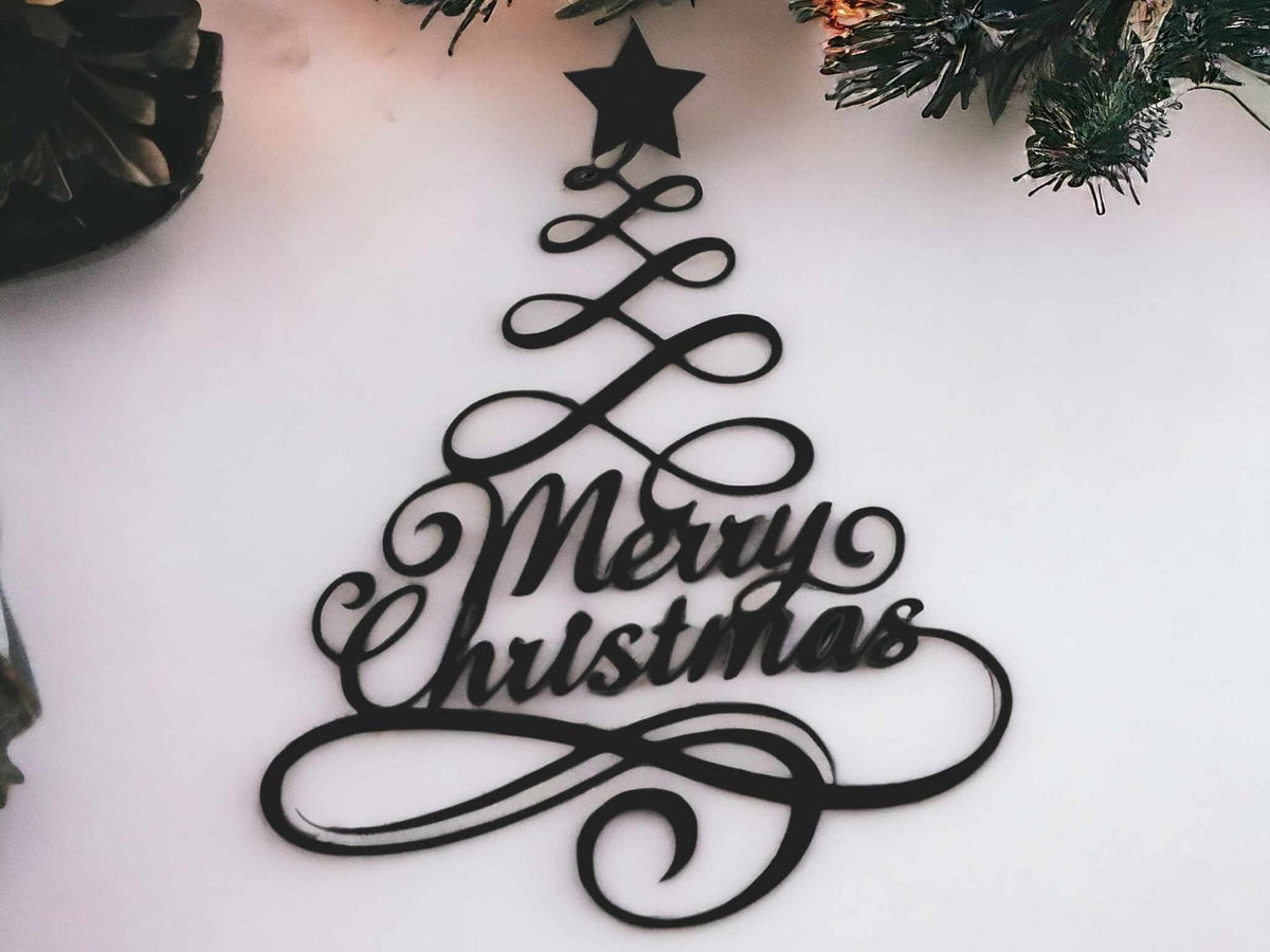 Décoration murale de Noël avec Merry Christmas