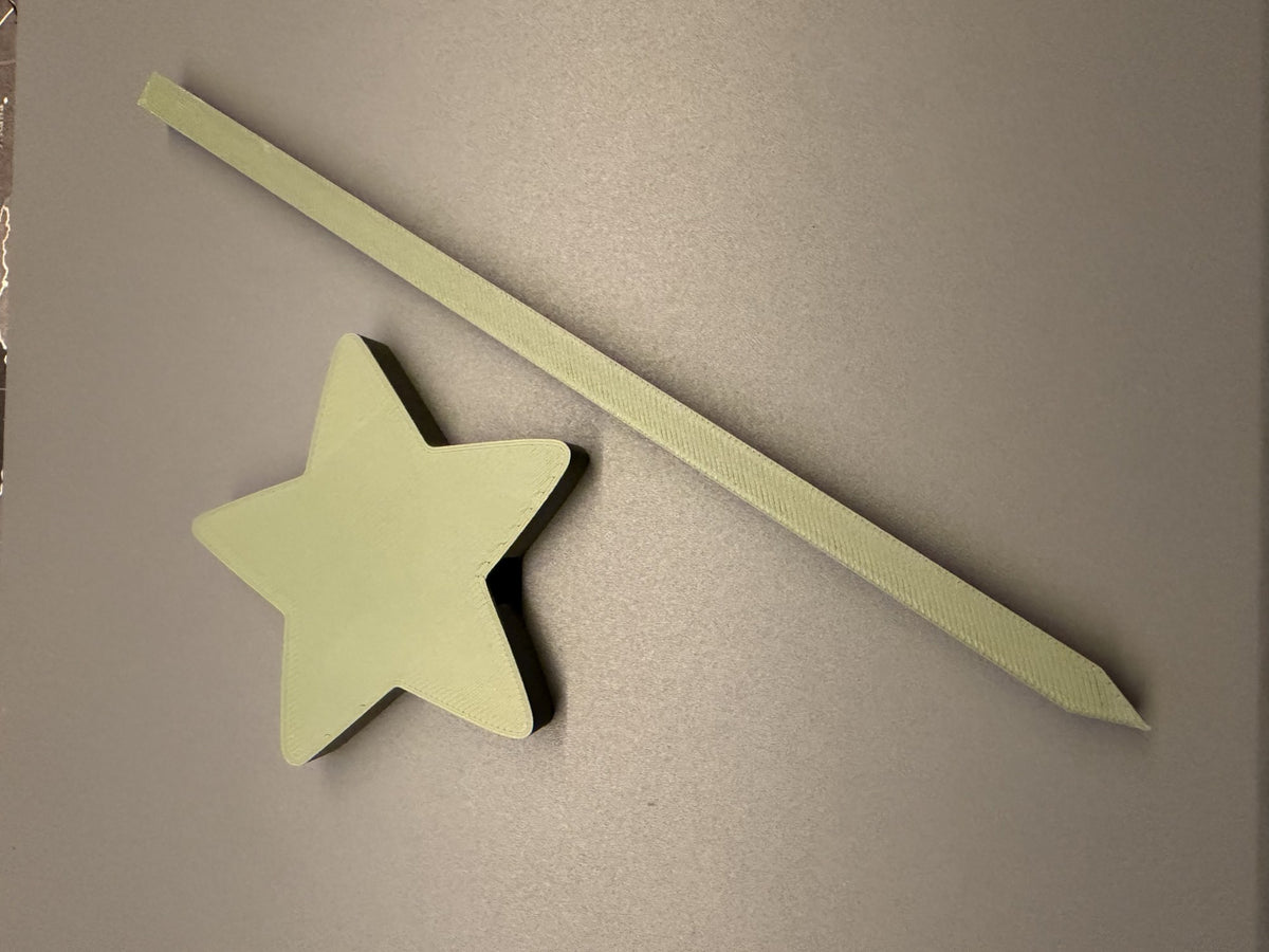 Étoile de Noël sur pique pour pot de fleurs