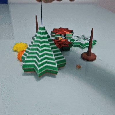 Sapin de Noël fidget pliable à 10 étages