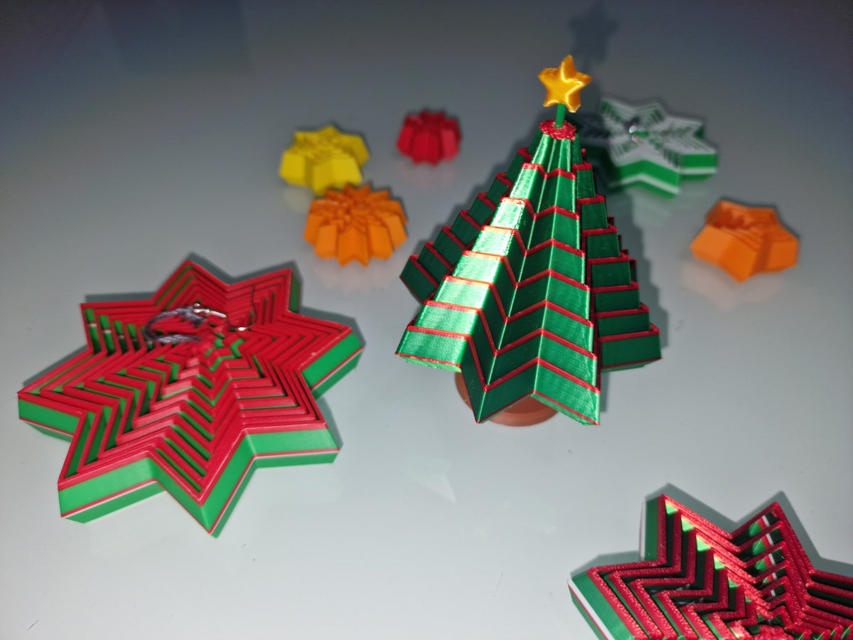 Sapin de Noël fidget pliable à 10 étages