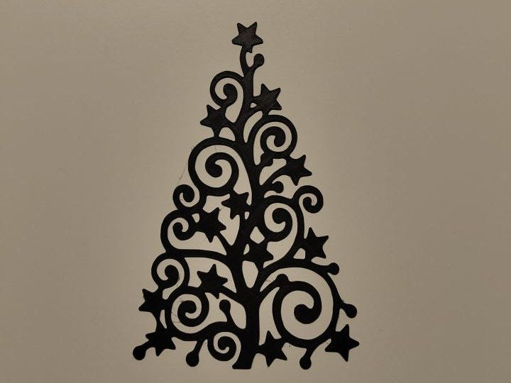 Sapin de Noël en décoration murale plate