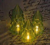 Figurine de sapin de Noël en 3 tailles – 20, 17 et 14 cm