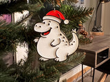 Petit dinosaure en décoration de sapin