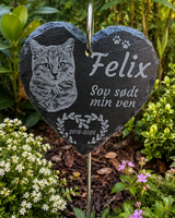 Plaque commémorative / plaque de jardin avec piquet – personnalisée