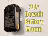 Support mural fin pour batterie DeWalt 20 V