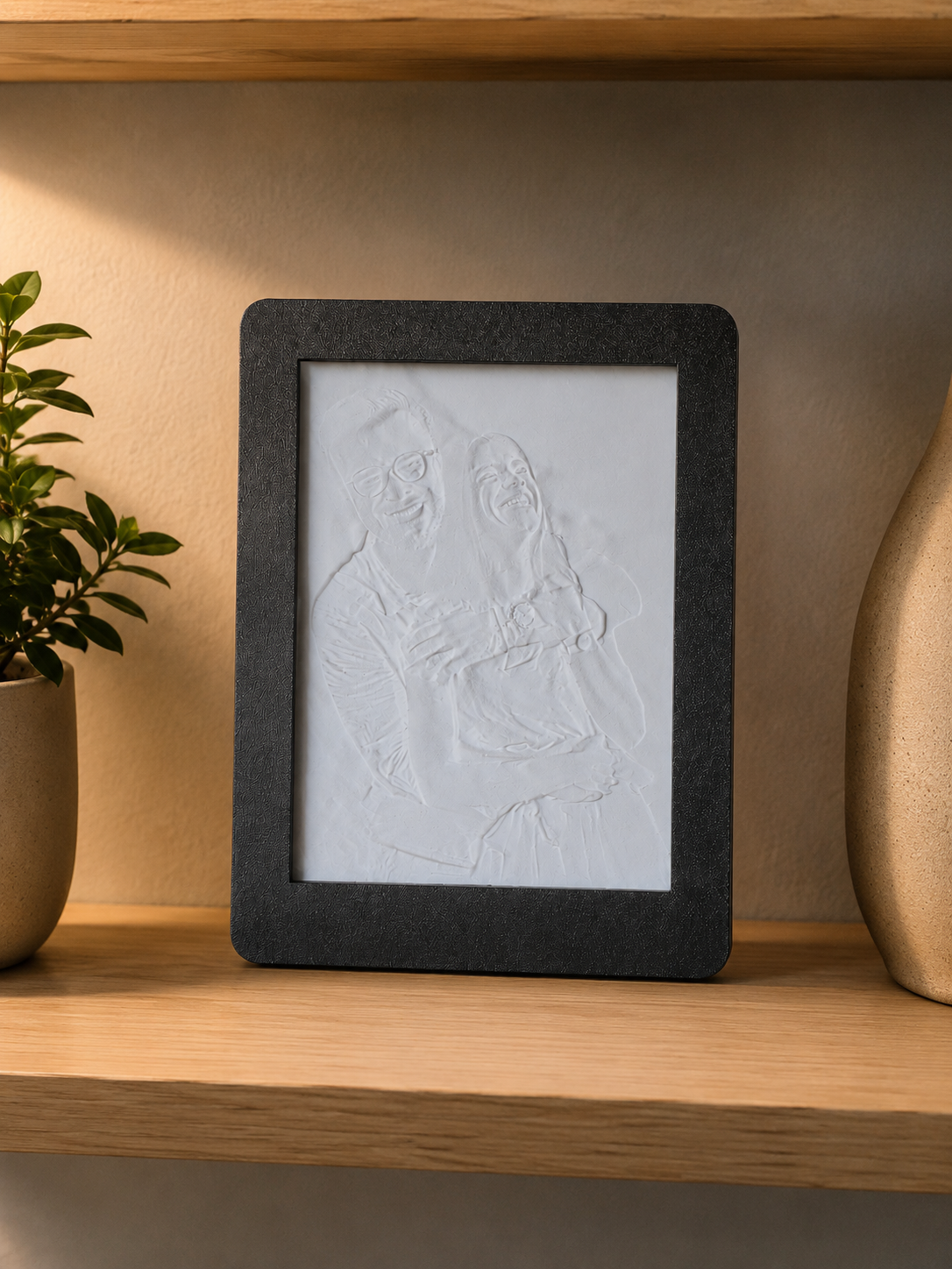 Lampe lithophanie personnalisée avec votre photo