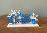 Plaque Merry Christmas – décoration de Noël à poser en 3 parties