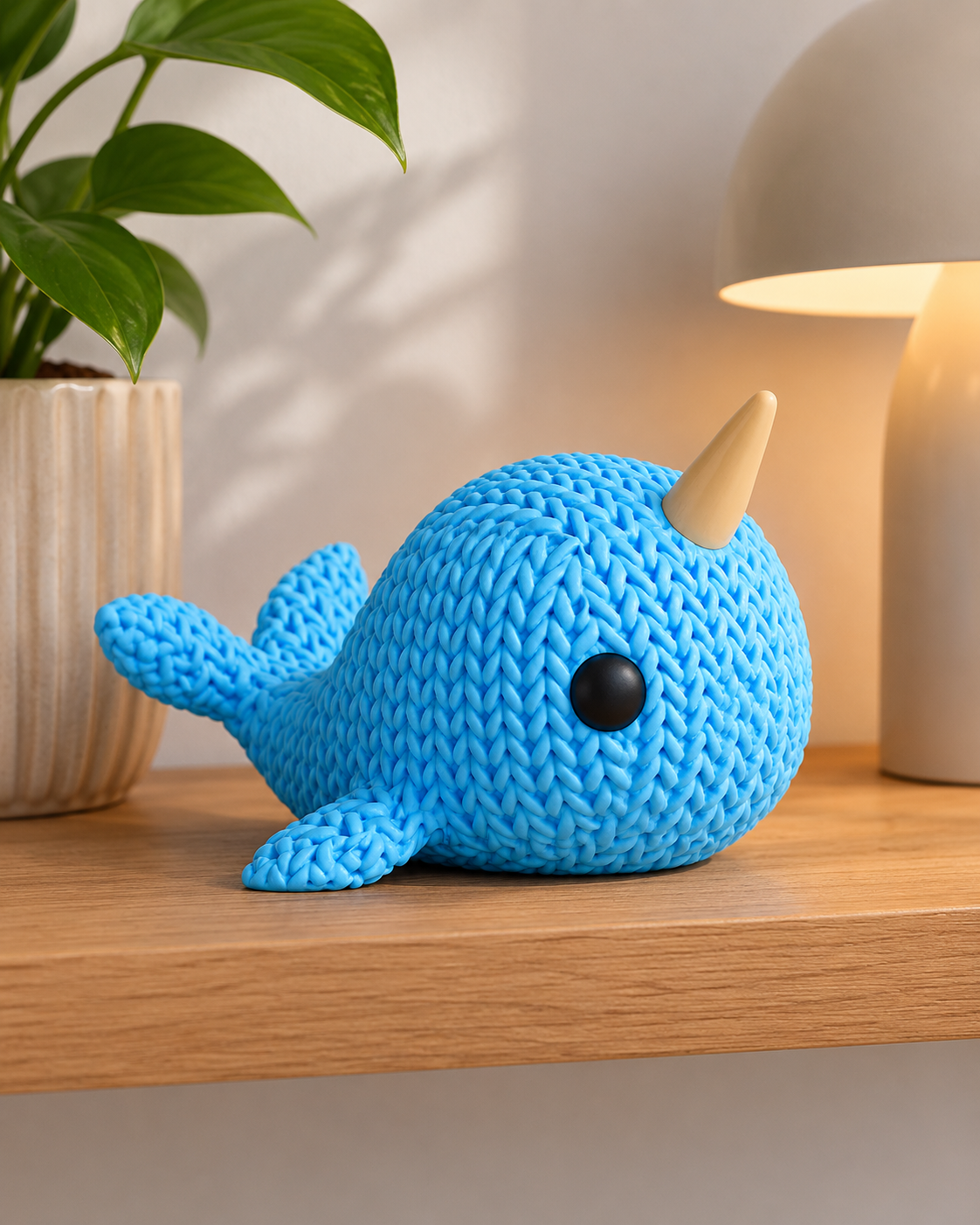 Figurine narval – décoration marine apaisante
