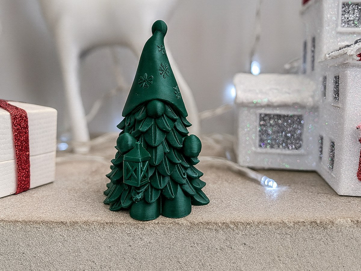 Figurine de lutin en forme de sapin – adorable lutin-sapin
