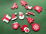 Douze porte-clés aux motifs de Noël