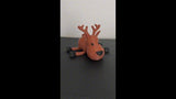 Adorable renne articulé bicolore