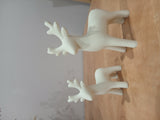 Figurine de renne minimaliste en 2 tailles