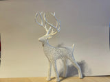 Figurine de renne à motif Voronoï pour Noël