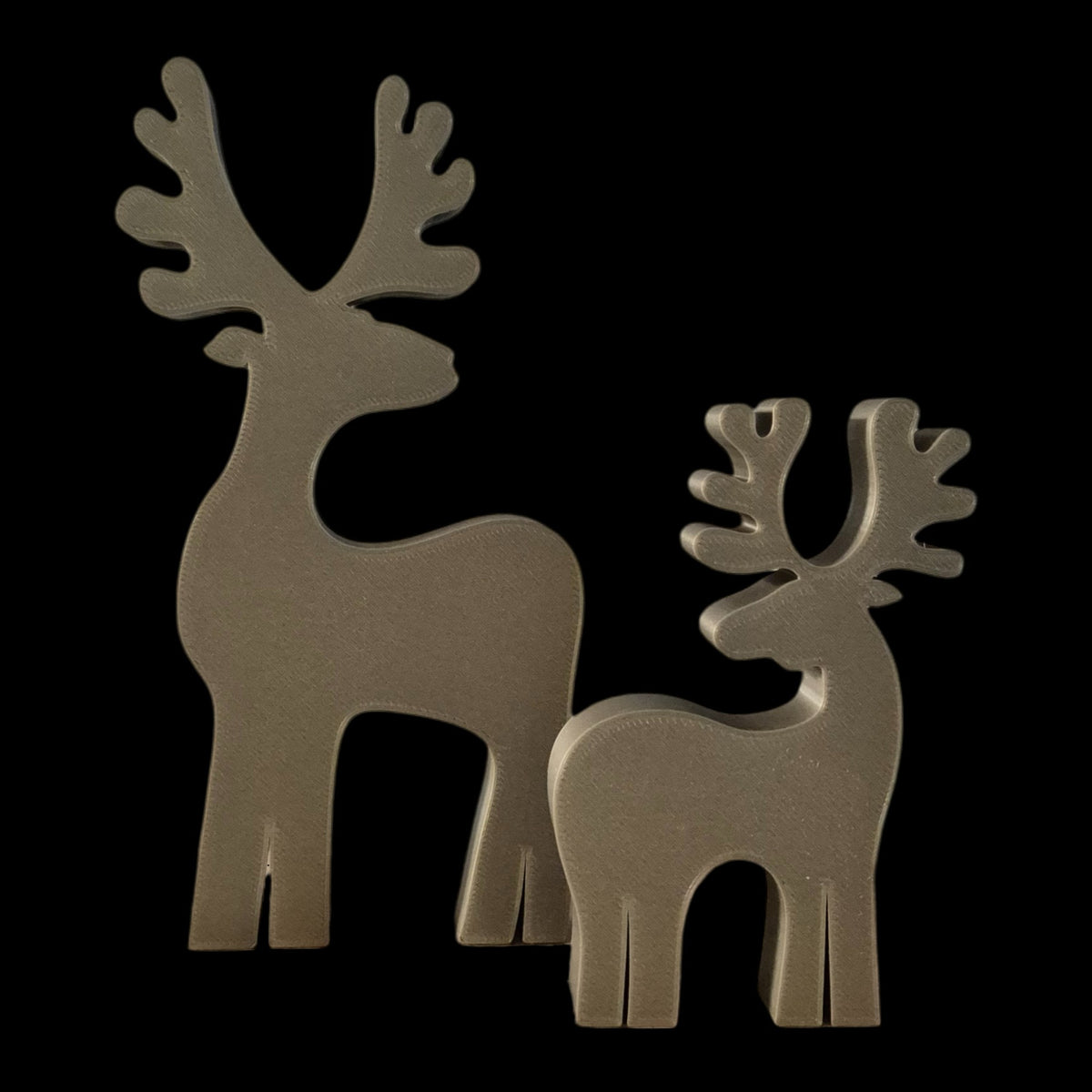 Ensemble de figurines de rennes – décoration de Noël minimaliste