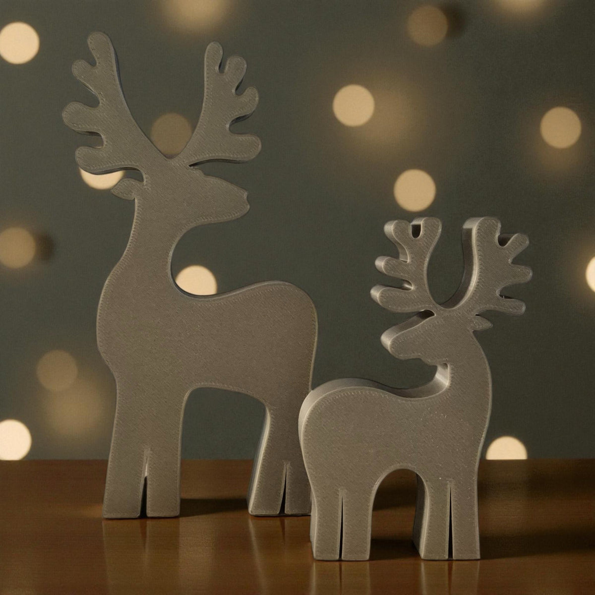 Ensemble de figurines de rennes – décoration de Noël minimaliste
