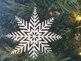 Flocon de neige en décoration de sapin