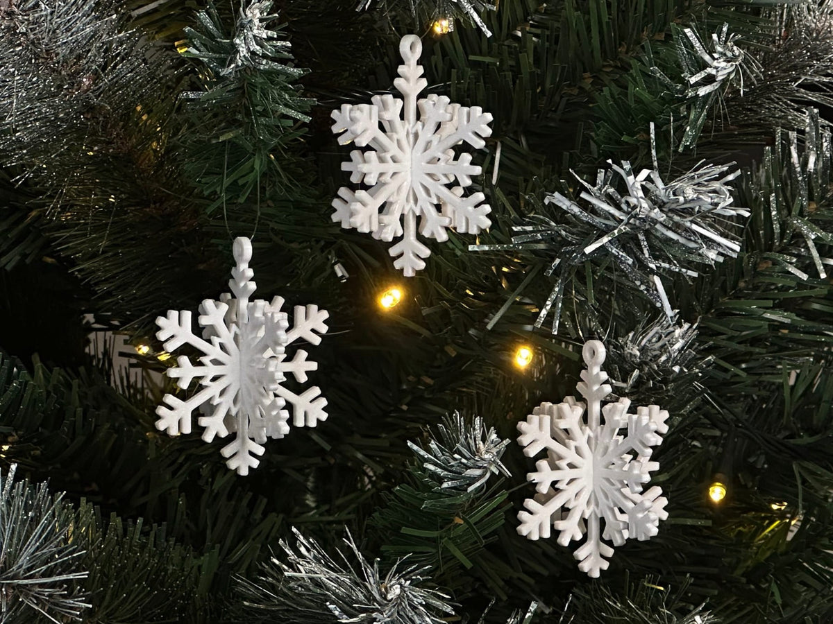 Flocon de neige 3D en puzzle, lot de 4