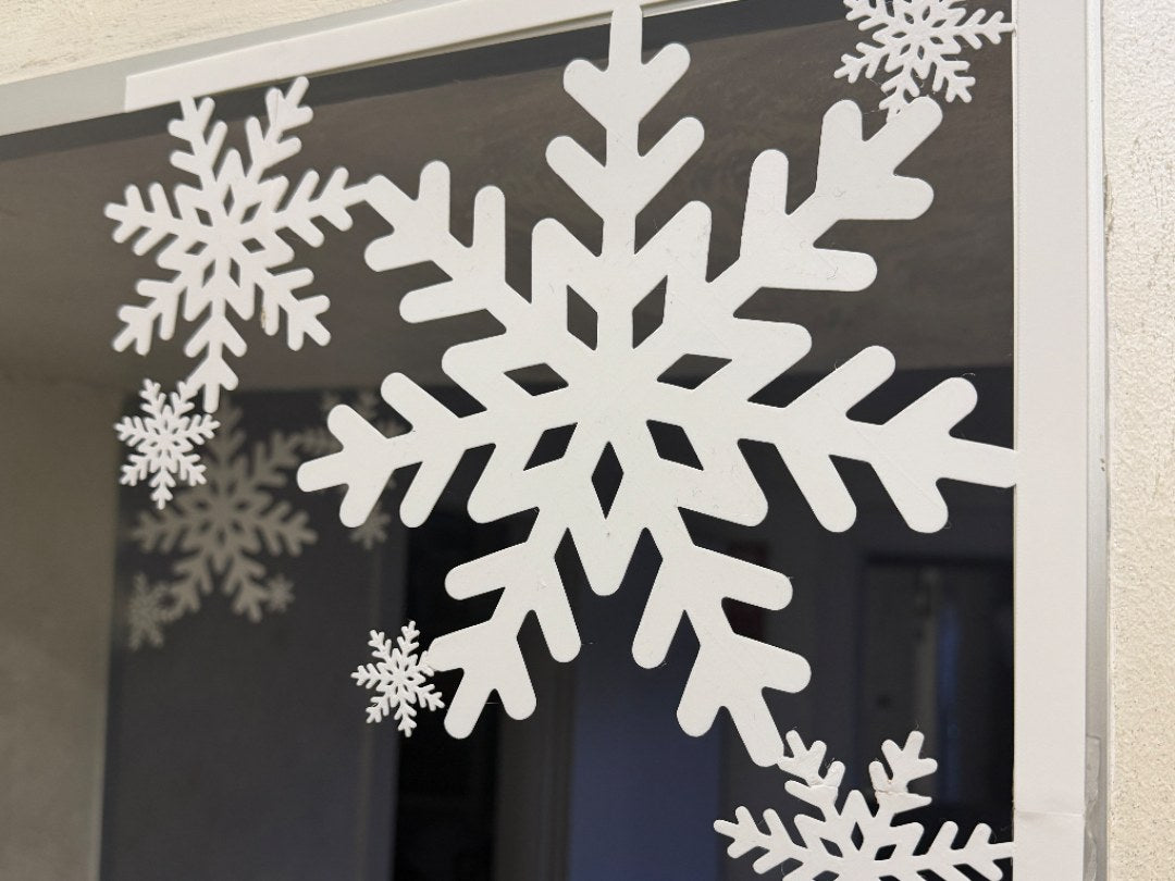 Flocon de neige, décoration de Noël pour porte et fenêtre