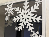 Flocon de neige, décoration de Noël pour porte et fenêtre