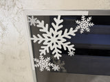 Flocon de neige, décoration de Noël pour porte et fenêtre