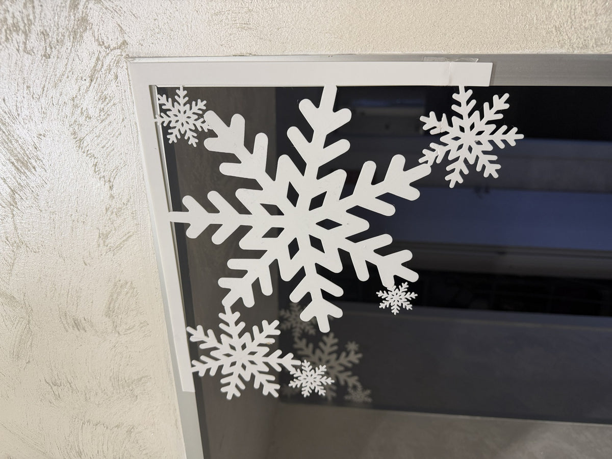 Flocon de neige, décoration de Noël pour porte et fenêtre