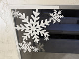 Flocon de neige, décoration de Noël pour porte et fenêtre